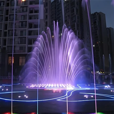 Pagtatasa ng proseso ng daloy ng square music fountain